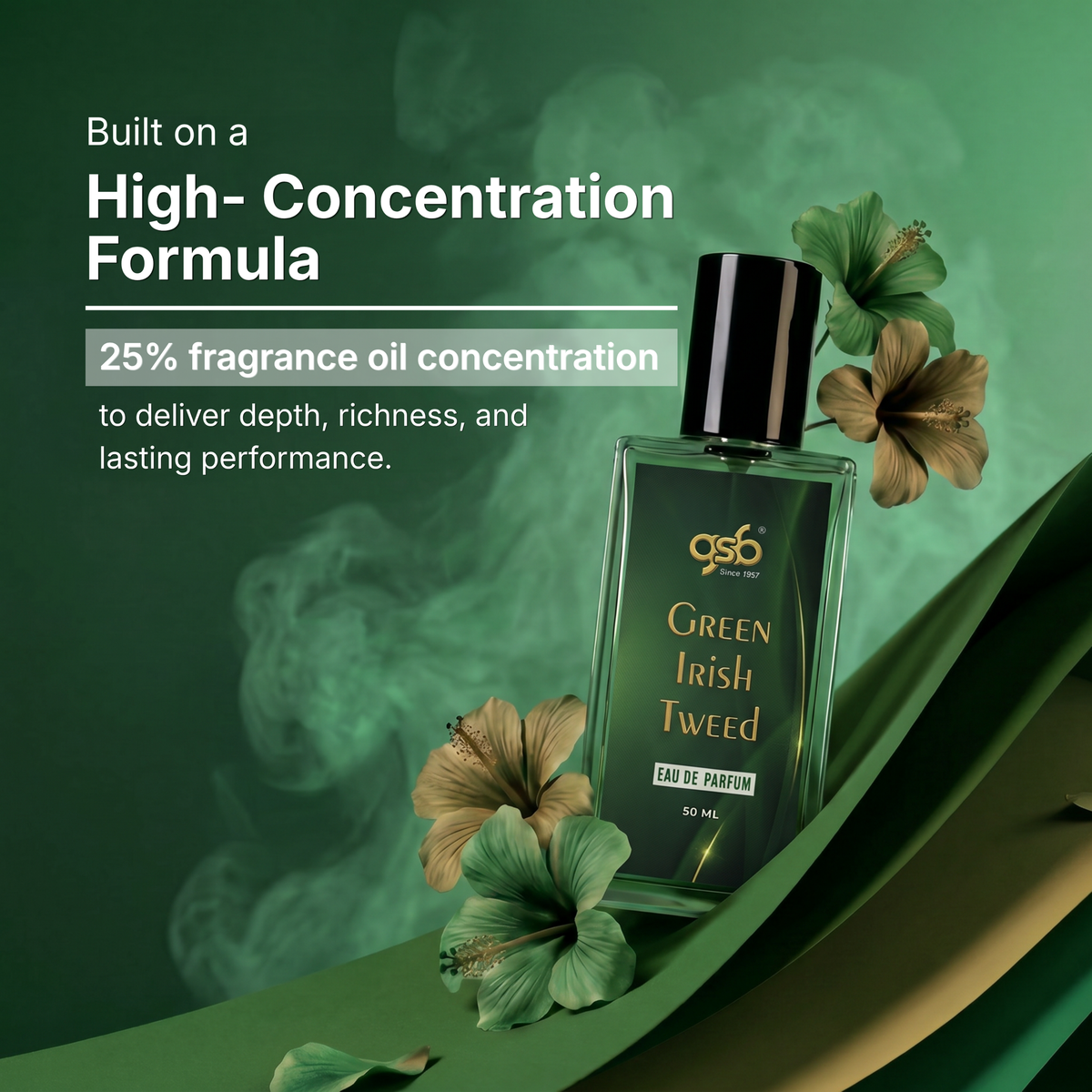 GSB Green Irish Tweed Eau De Parfum Inspired From Greed Green Irish Tweed - 3