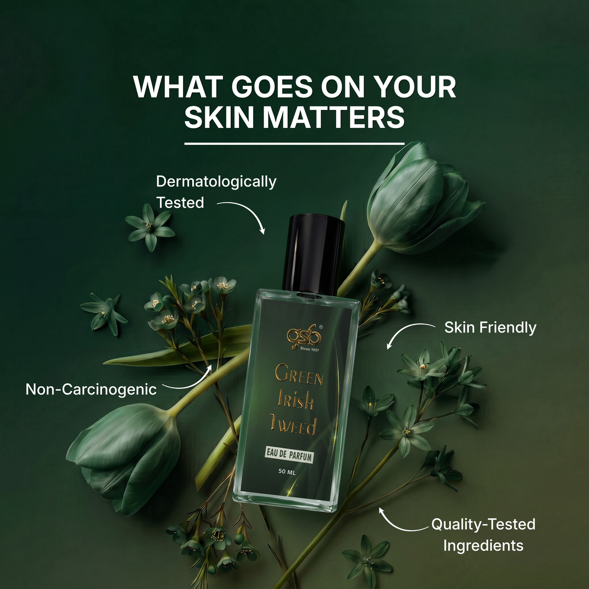 GSB Green Irish Tweed Eau De Parfum Inspired From Greed Green Irish Tweed - 6