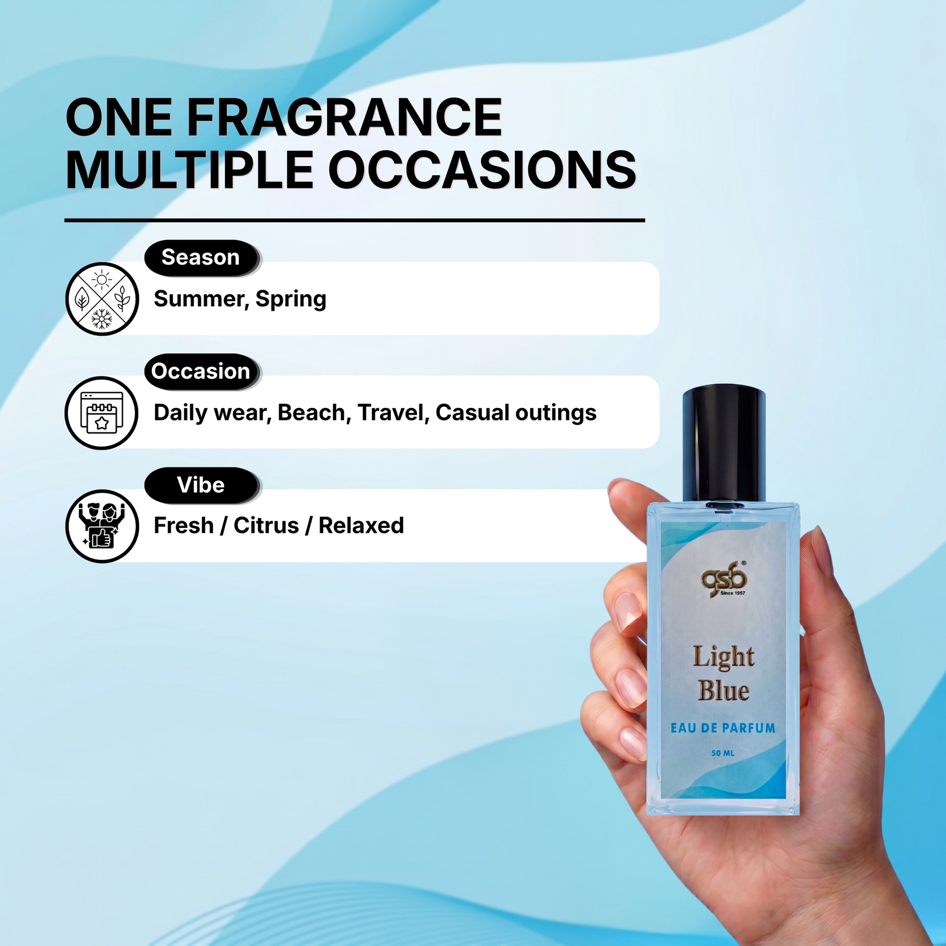 GSB Light Blue Eau De Parfum Inspired From Light Blue Dloce Gbbana - 4