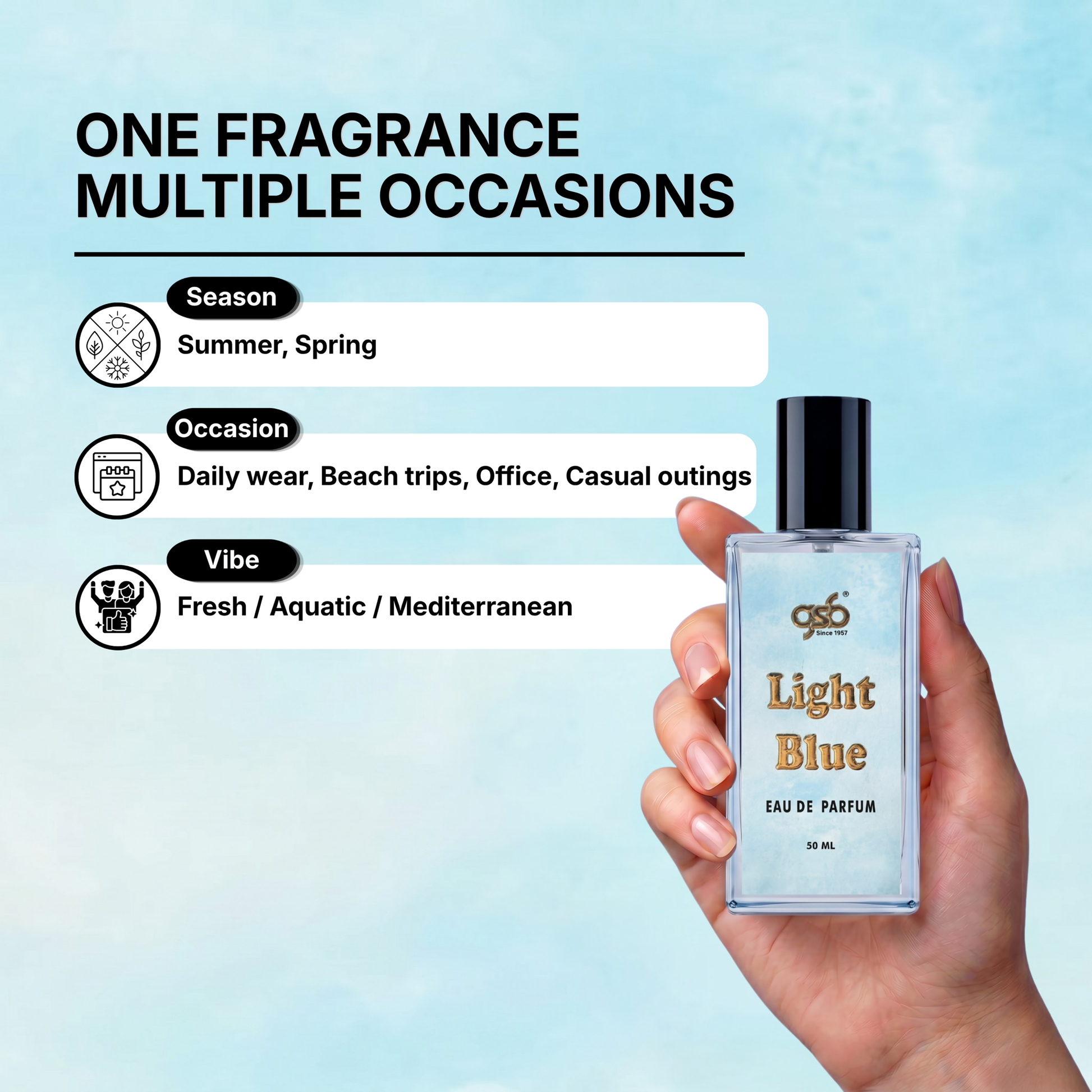 GSB Light Blue Pour Homme Eau De Parfum Inspired From Light Blue Dloce Gbbana - 4