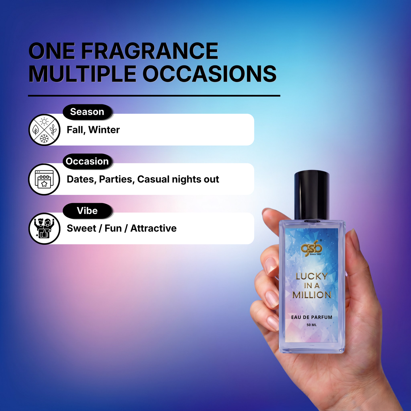 GSB Lucky In A Million Eau De Parfum Inspired From Pcao Rbbane One Million Lucky - 4