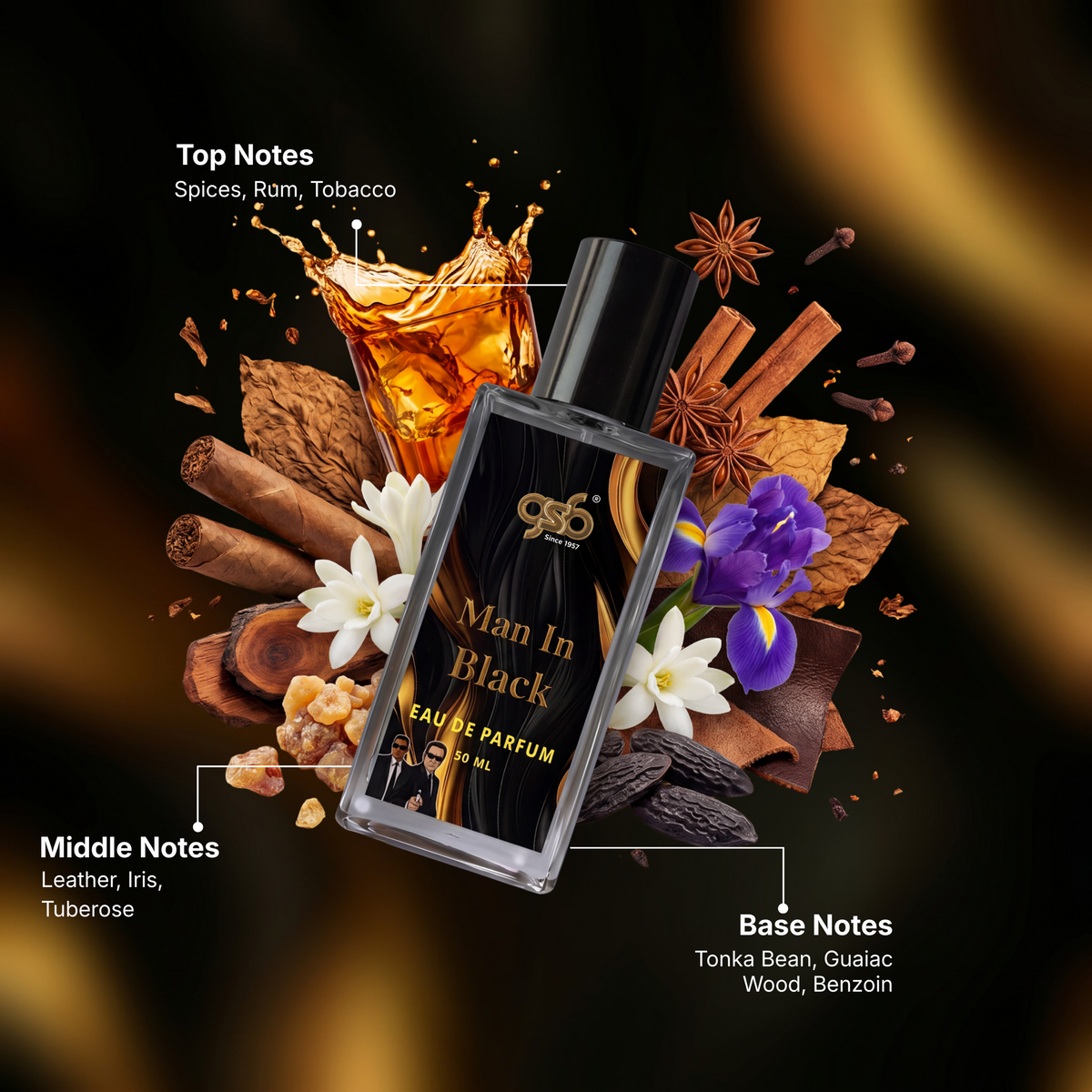 GSB Man In Black Eau De Parfum Inspired From Bulgri Man In Black - 2
