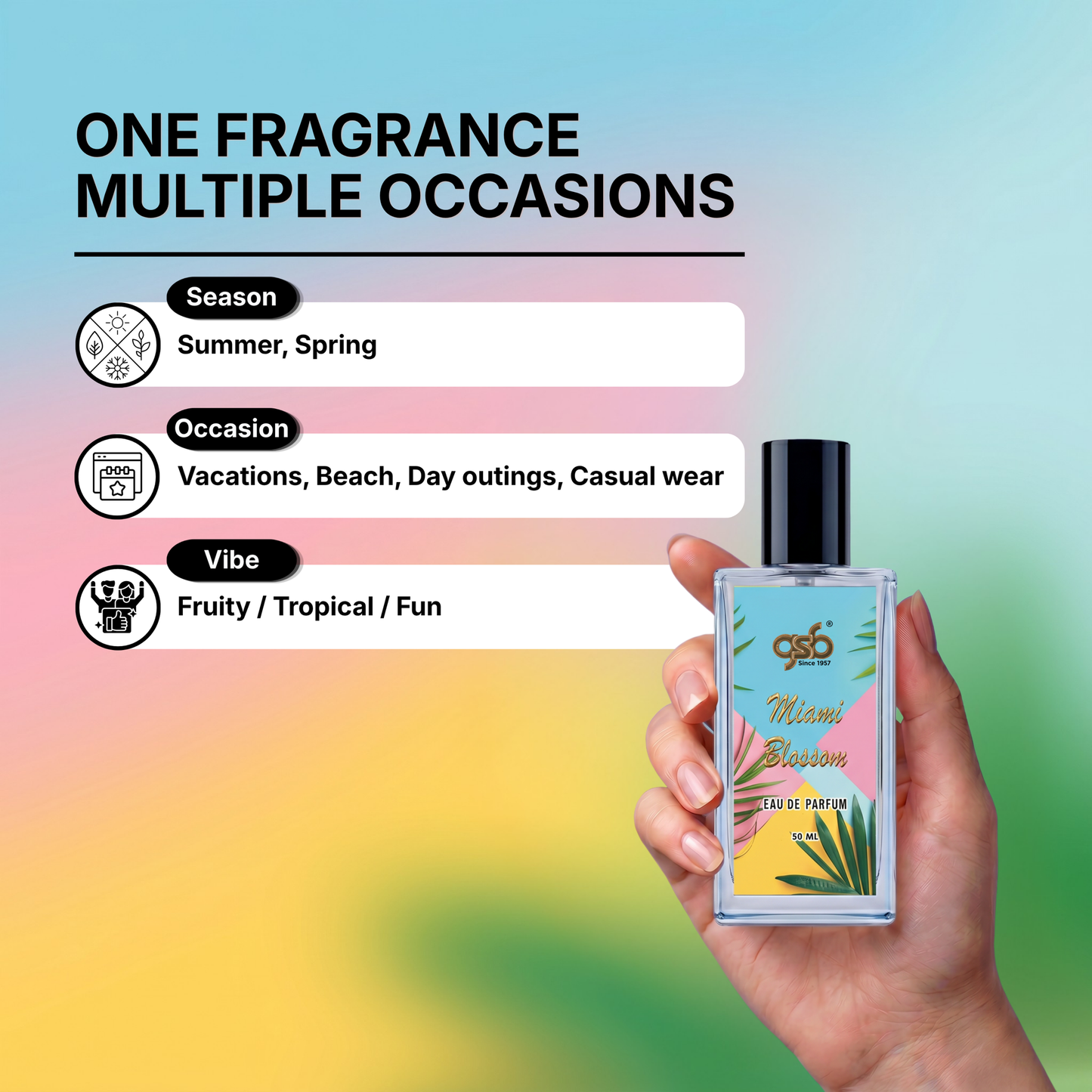GSB Miami Blossom Eau De Parfum Inspired From Ecsada Miami Blossom - 4