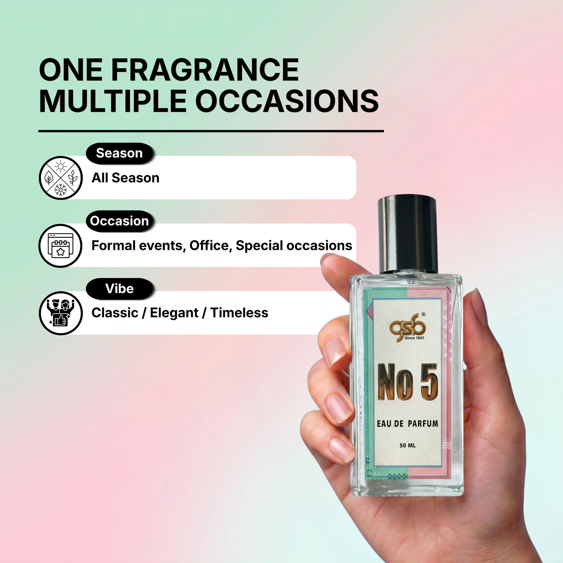 GSB No 5 Eau De Parfum Inspired From Chneal No.5 - 4