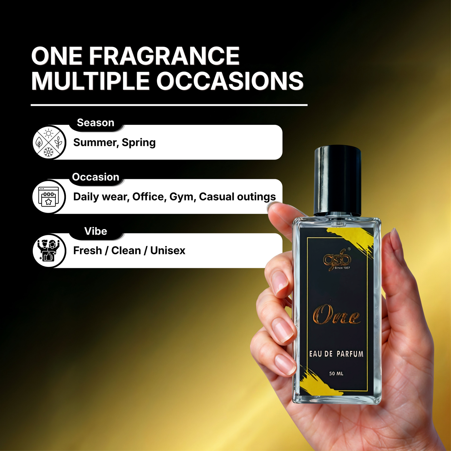 GSB One Eau De Parfum Inspired From Kalvin Clein One - 4
