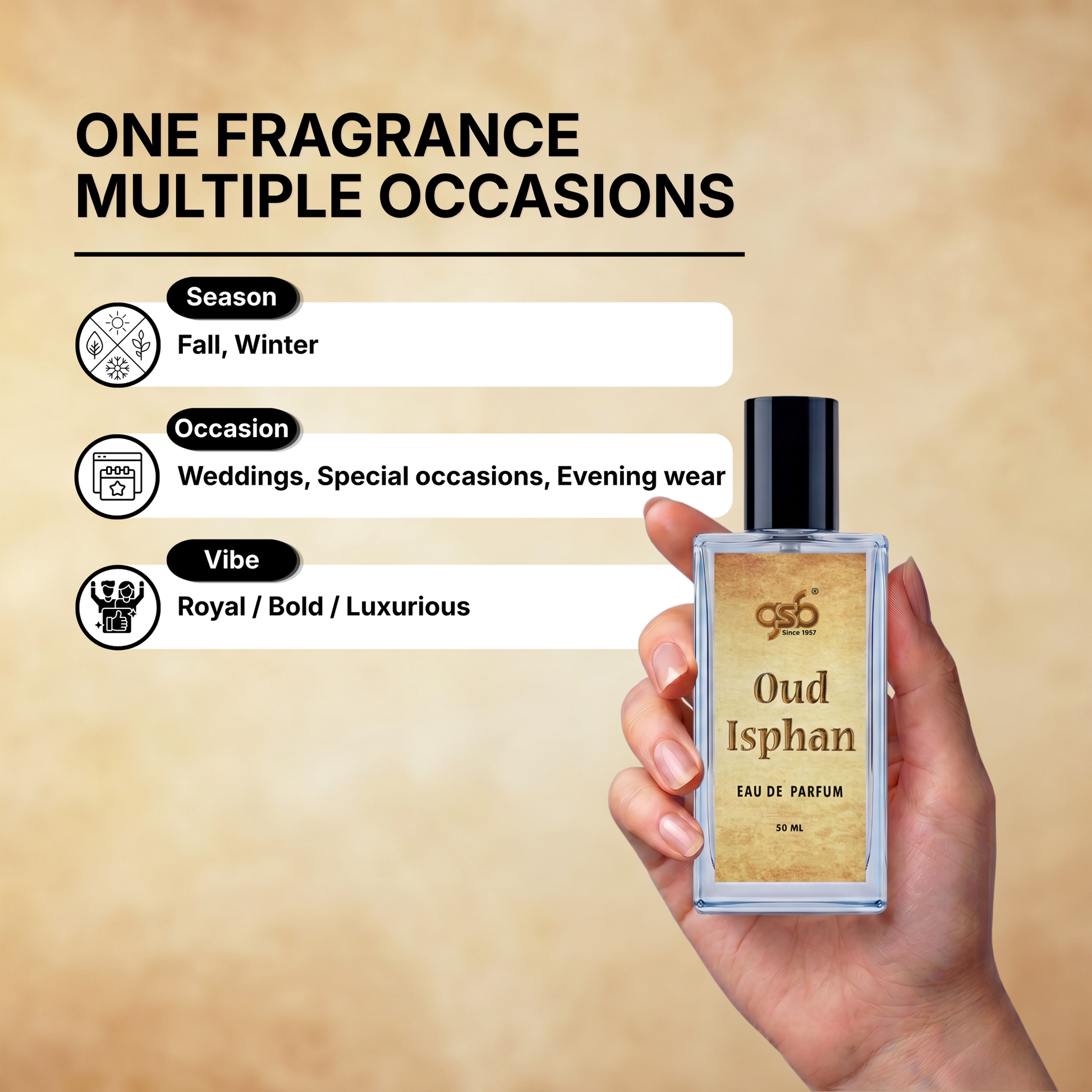 GSB Oud Isphan Eau De Parfum Inspired From Doir Oud - 4