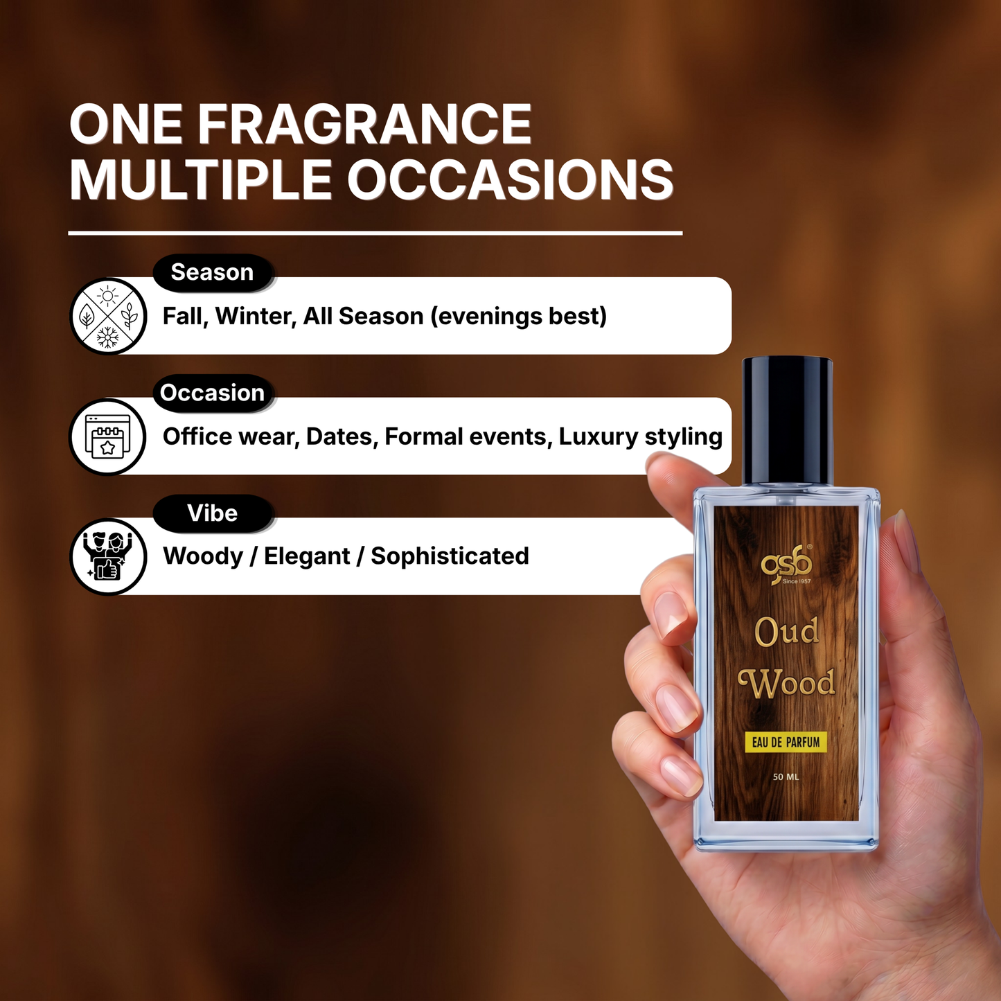 GSB Oud Wood Eau De Parfum Inspired From Fom Tord Oud Wood - 4