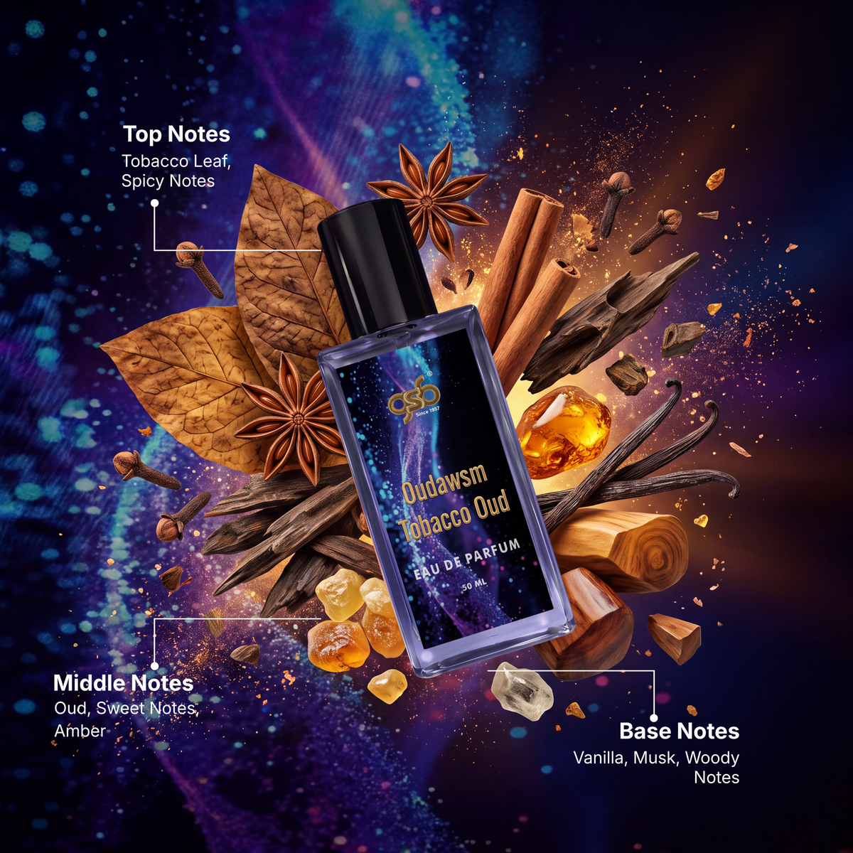 GSB Oudawsm Tobacco Oud Eau De Parfum Inspired From Kyali Tobacco Oud - 2