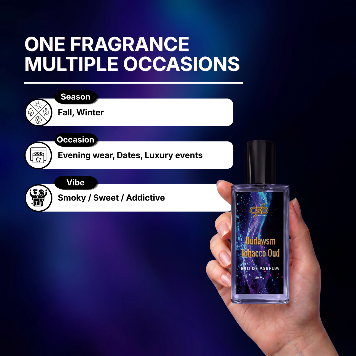GSB Oudawsm Tobacco Oud Eau De Parfum Inspired From Kyali Tobacco Oud - 4