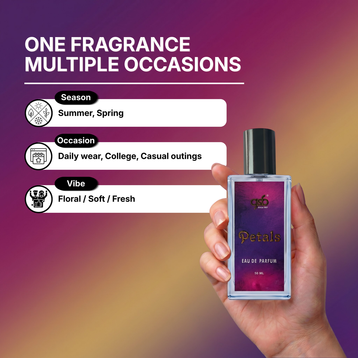 GSB Petals Eau De Parfum Inspired From Vitorcia Secret Petals - 4