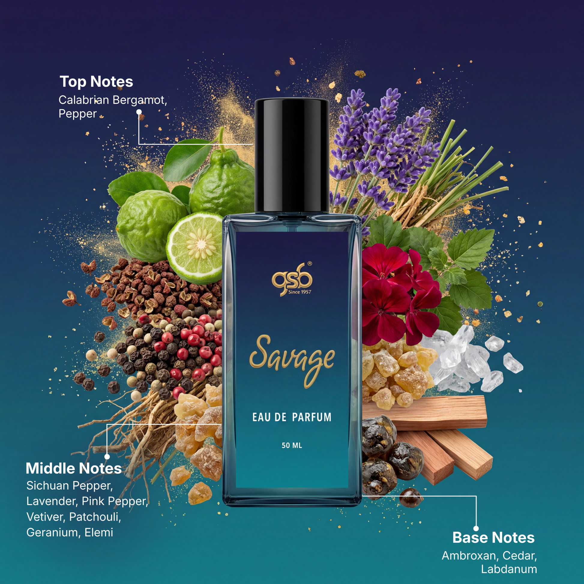 GSB Savage Eau De Parfum Inspired From Doir Savage - 2