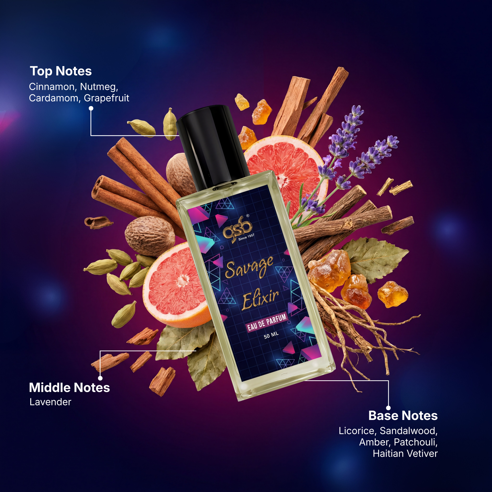 GSB Savage Elixir Eau De Parfum Inspired From Doir Savage Elixir - 2