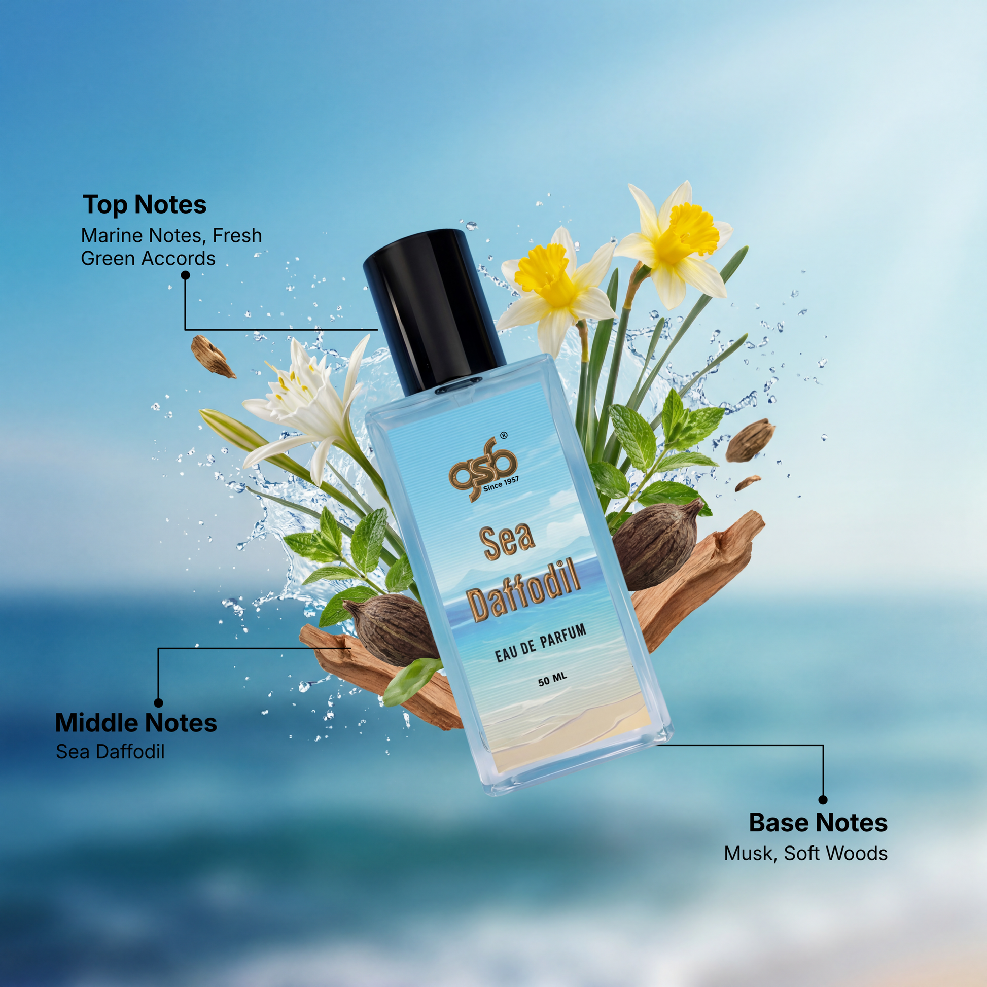 GSB Sea Daffodil Eau De Parfum Inspired From Ja Milan Sea Daffodil - 2