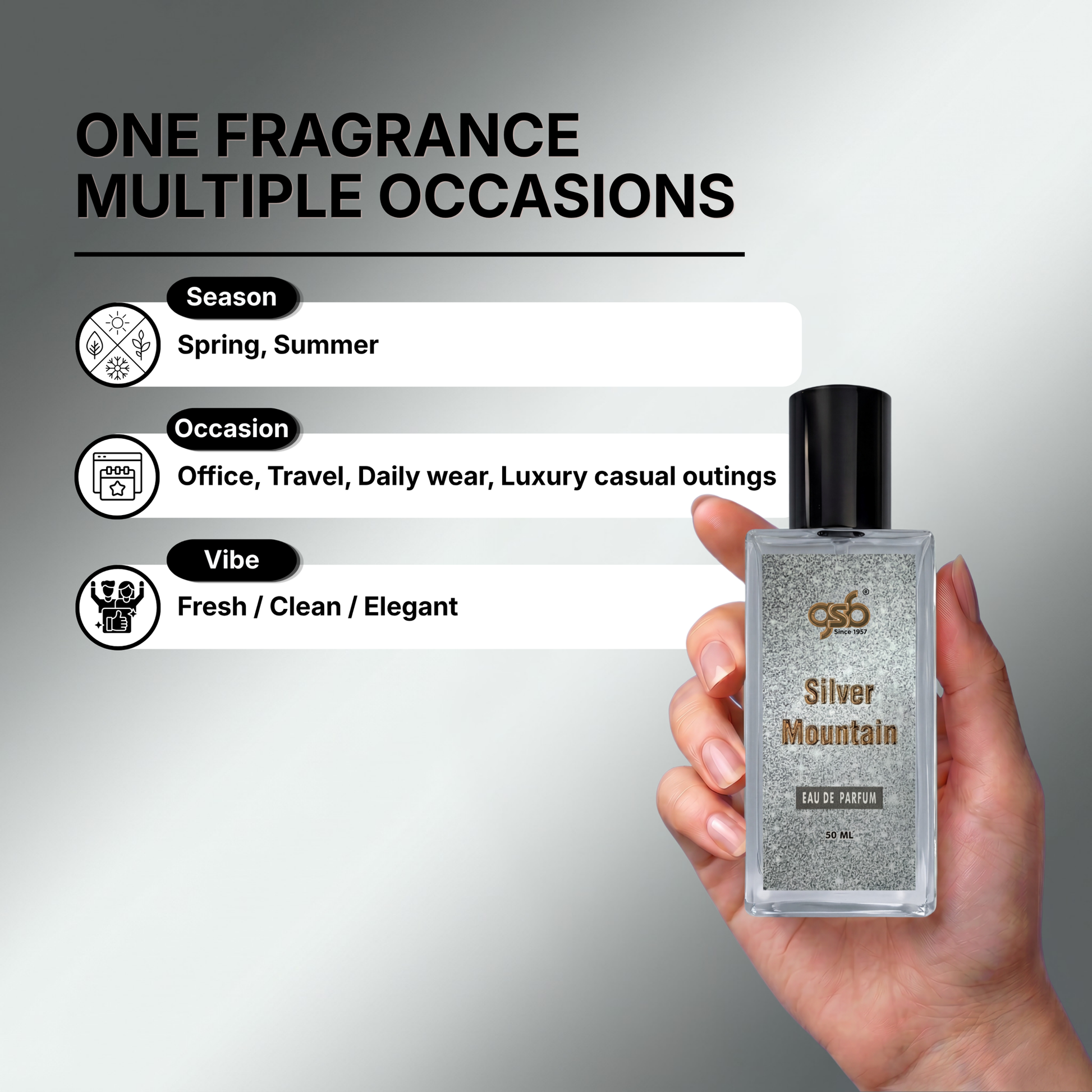 GSB Silver Mountain Eau De Parfum Inspired From Greed Silver Mountain - 4