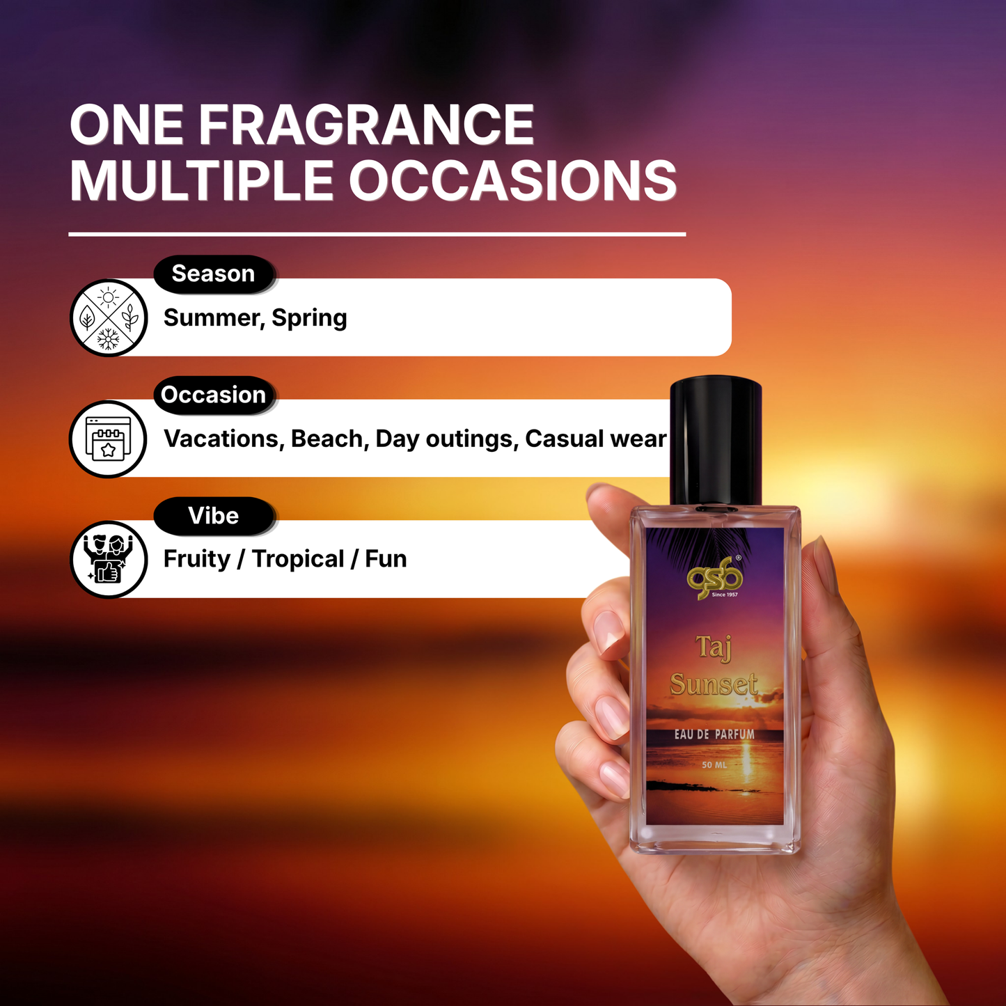 GSB Taj Sunset Eau De Parfum Inspired From Ecsada Taj Sunset - 4