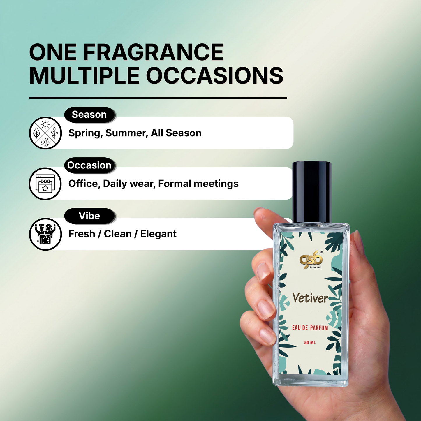GSB Vetiver Eau De Parfum Inspired From Greed Vetiver - 4
