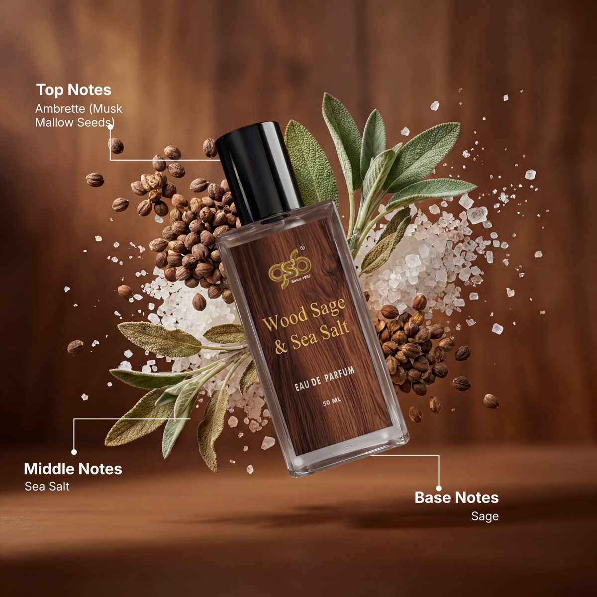 GSB Wood Sage and Sea Salt Eau De Parfum Inspired From Ja Milan Wood Sage and Sea Salt - 2