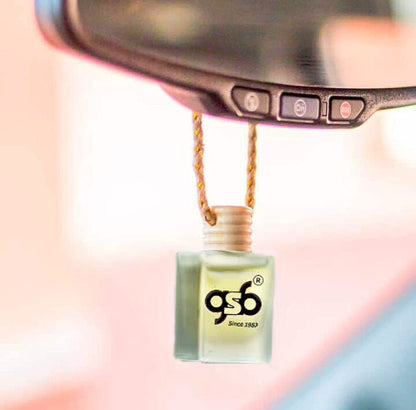 GSB Tom Dao Hanging Car Air Freshener Inspired From Dutyq Tom Dao | Natural Fragrance In Glass Bottle With Wooden Diffuser Lid | 10 Ml