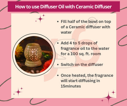 GSB Khus Diffuser Oil | Used In Reed Diffuser, Candle Burner, Electric Diffuser, Humidifiers and Air Revitalizer | Aromatherapy Oil