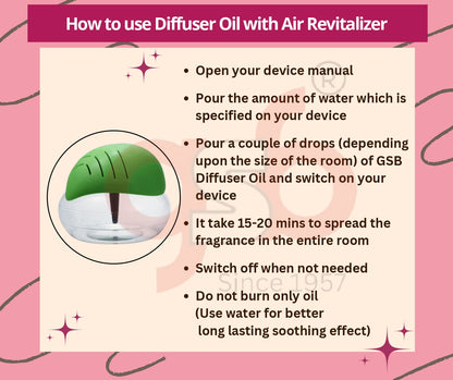 GSB Orange Diffuser Oil | Used In Reed Diffuser, Candle Burner, Electric Diffuser, Humidifiers and Air Revitalizer | Aromatherapy Oil